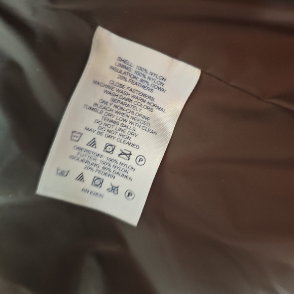 Lands End Women's Winter Puffer Coat Down/Feather insulation Brown - Picture 10 of 10